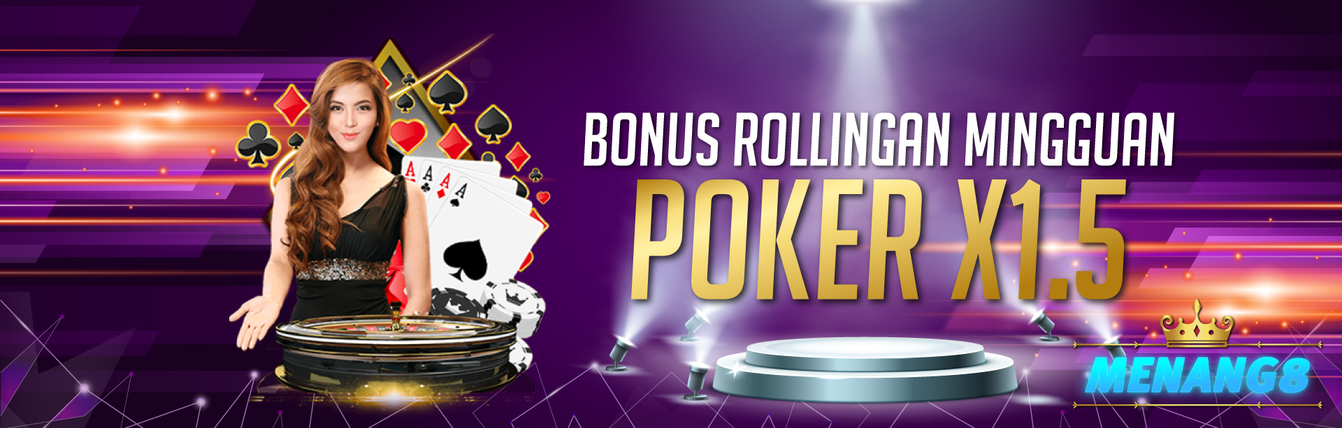 MENANG8 BONUS ROLLINGAN POKER X1.5