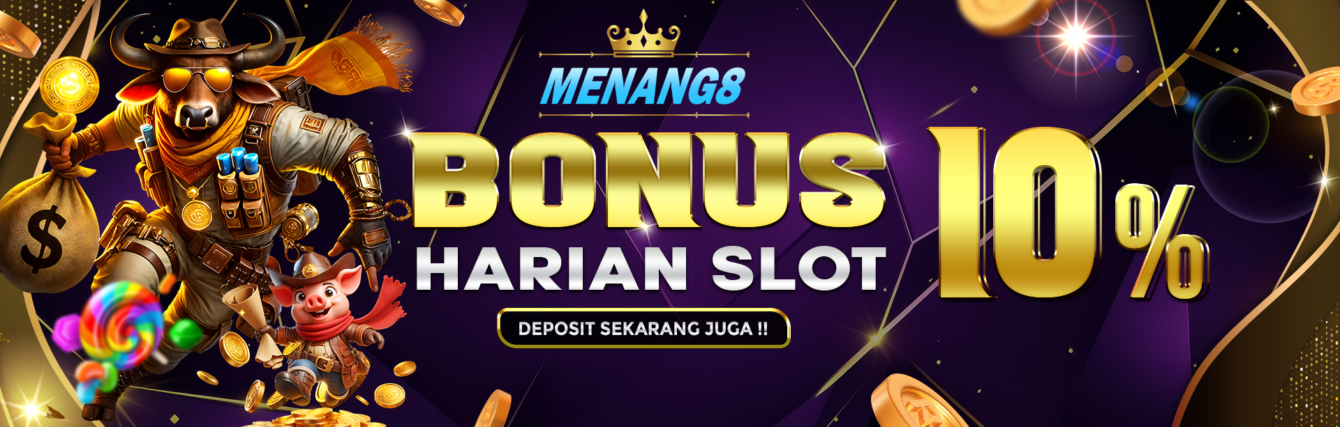 MENANG8 BONUS DEPOSIT HARIAN SLOT 10%