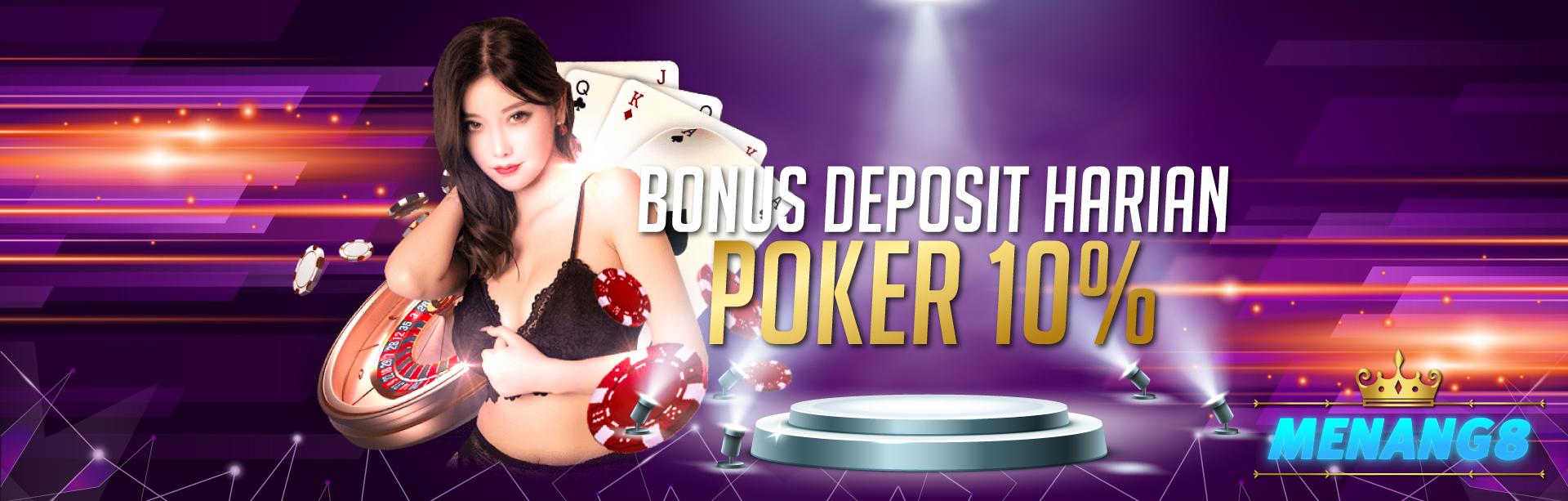 MENANG8 BONUS DEPOSIT HARIAN POKER 10%